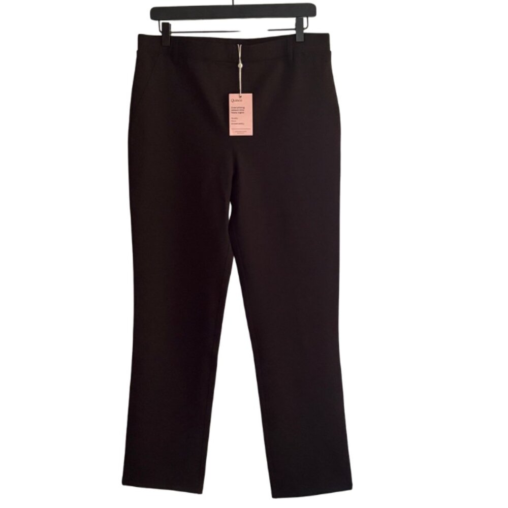 Quince Ultra Stretch Ponte Straight Leg Petite Pants NWT